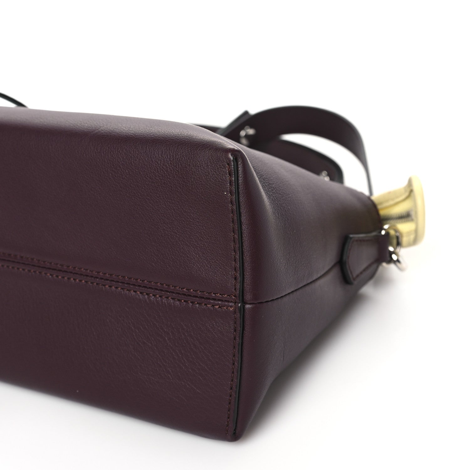 Fendi Vitello Dolce 4 Color Medium By The Way Boston Bag Bordeaux Grano Multicolor 10 of 10
