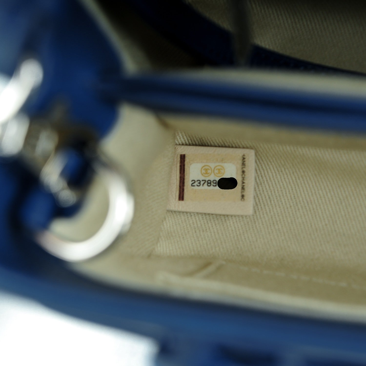 Chanel Grained Calfskin Mini Neo Executive Shopper Tote Blue 8 of 8