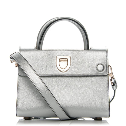 Christian Dior Grained Calfskin Mini Diorever Flap Silver 1 of 6