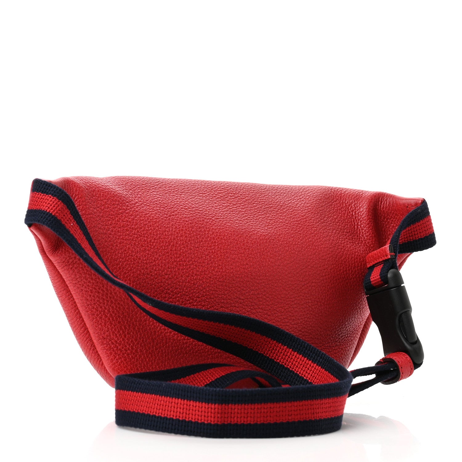Gucci Grained Calfskin Small Logo Belt Bag Hibiscus Red 2 of 9