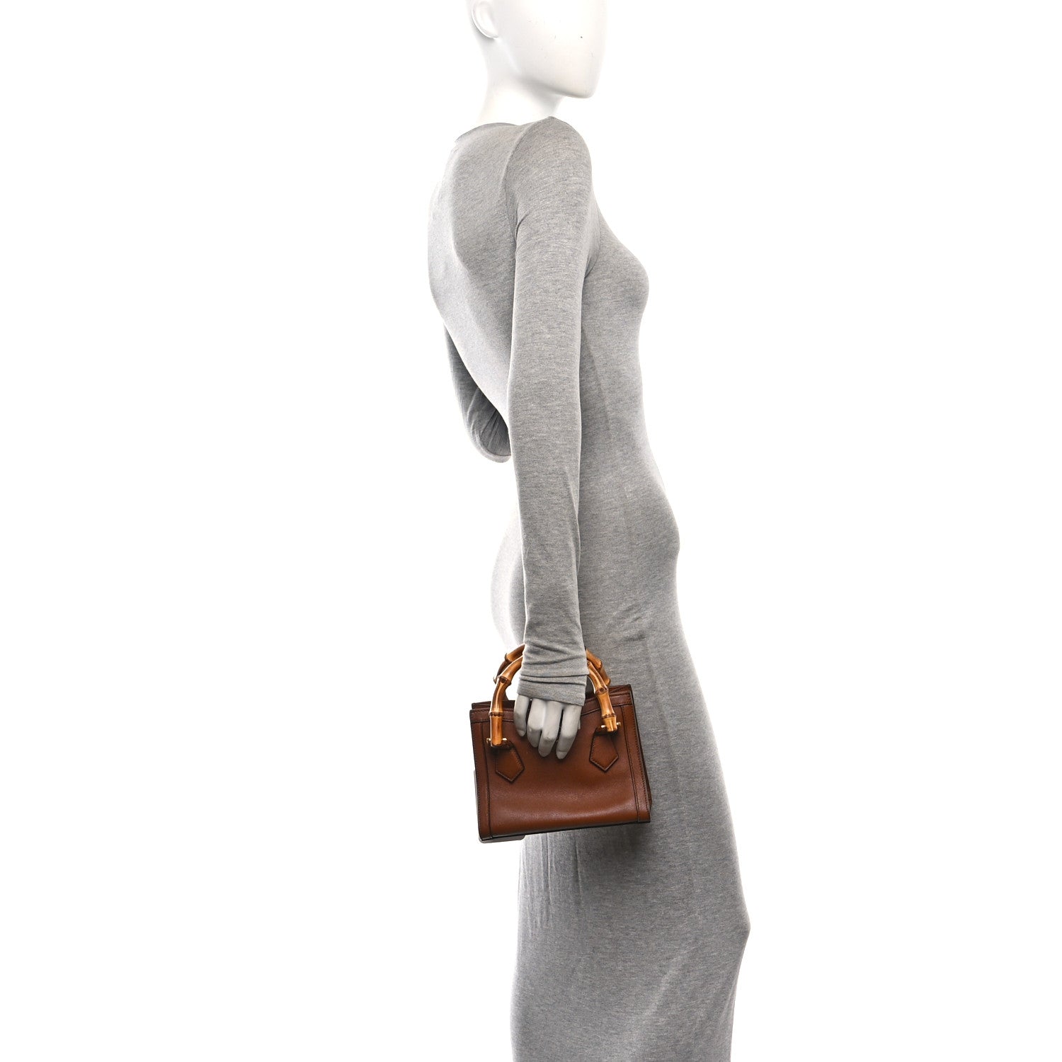 Gucci Wonka Grain Calfskin Mini Diana Tote Bag Cuir 2 of 11