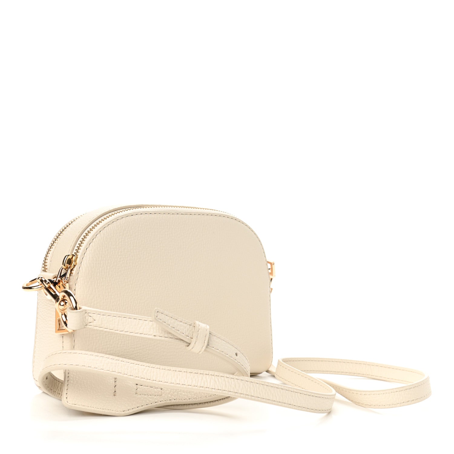Marc Jacobs Calfskin Shutter Camera Crossbody Bag Ivory 3 of 9