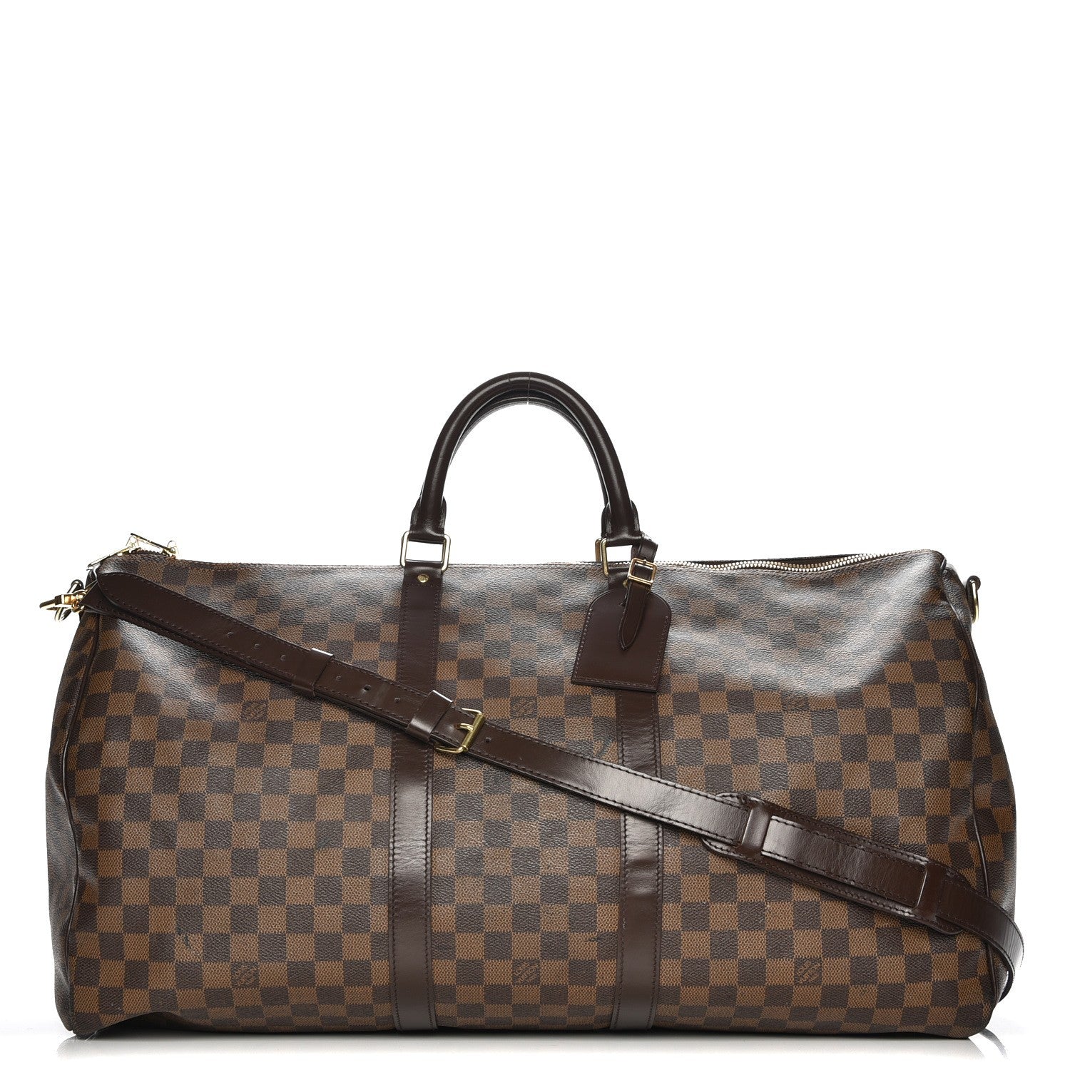 Louis Vuitton Damier Ebene Keepall Bandouliere 55 1 of 16