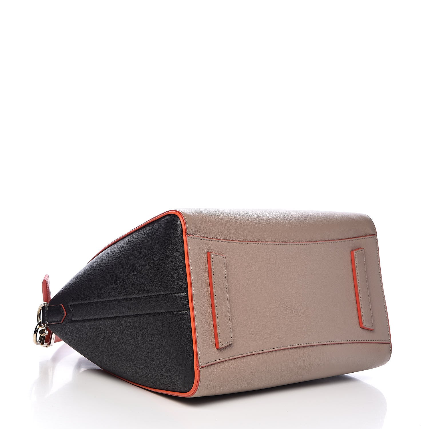Givenchy Sugar Goatskin Medium Tri-Color Antigona Taupe Black Orange 4 of 10