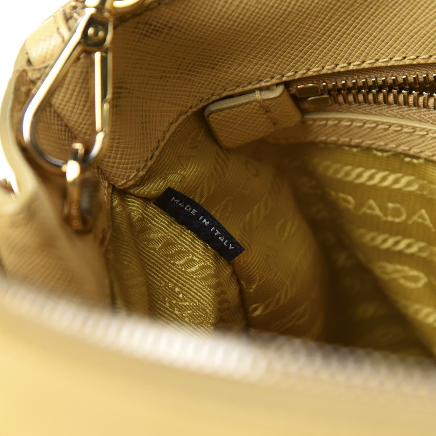 Prada Saffiano Medium Galleria Double Zip Tote Ginestra 10 of 12
