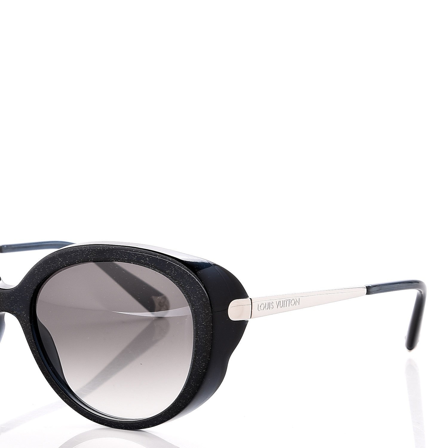 Louis Vuitton Acetate Bluebell Sunglasses Z0597W Black Glitter 8 of 9