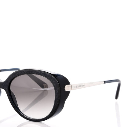 Louis Vuitton Acetate Bluebell Sunglasses Z0597W Black Glitter 8 of 9