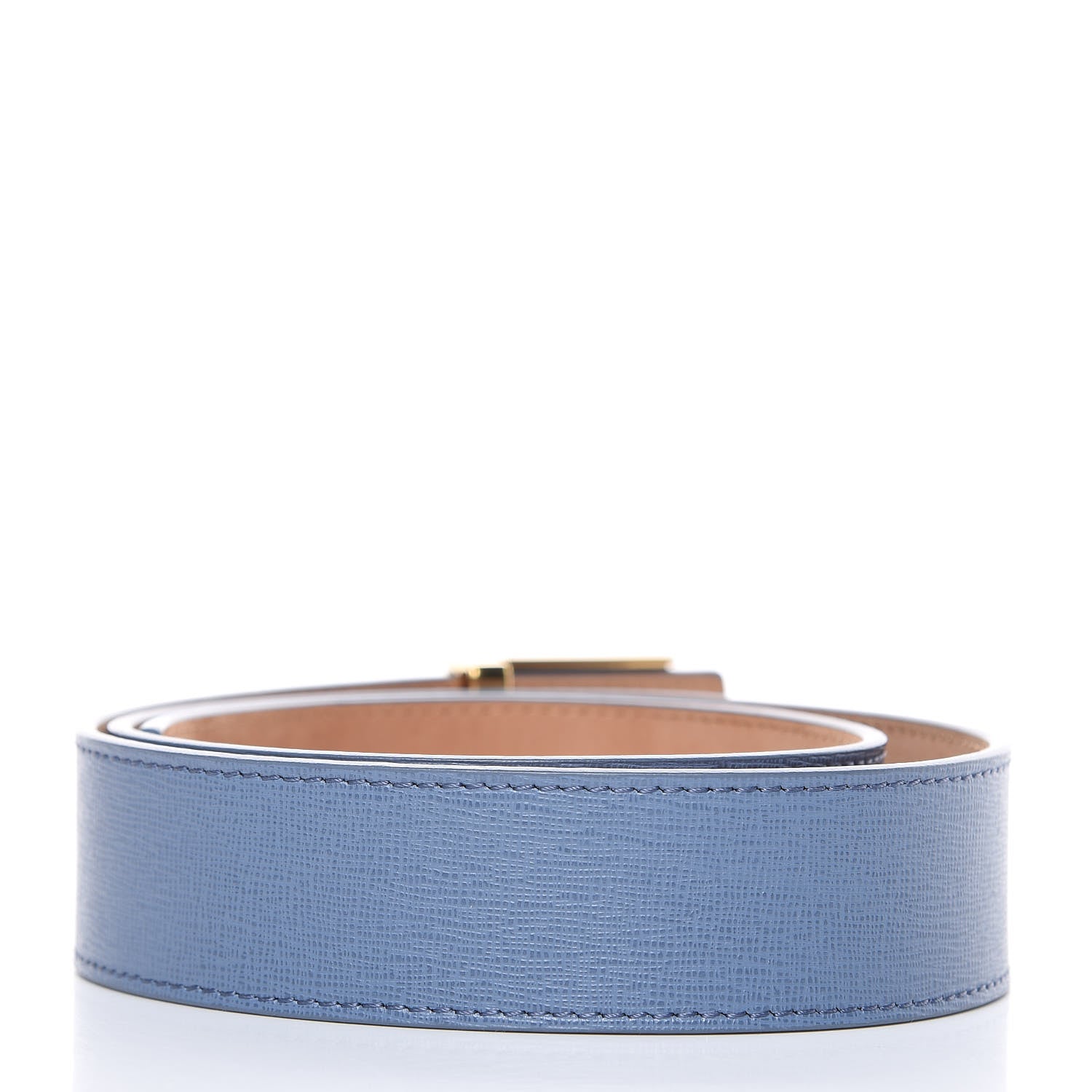 Fendi Vitello Elite FF Belt 75 30 Ceruleo 2 of 7