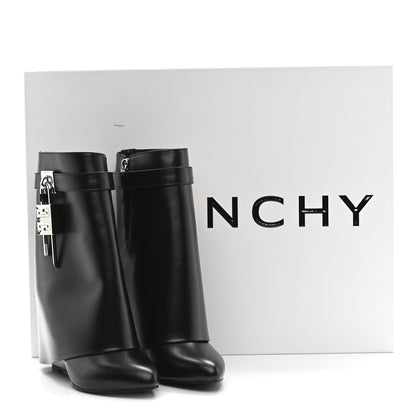 Givenchy Calfskin Shark Lock Ankle Boots 37 Black 9 of 9
