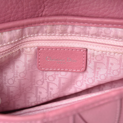 Christian Dior Calfskin Embroidered Romantic Flowers Saddle Bag Pink 6 of 17