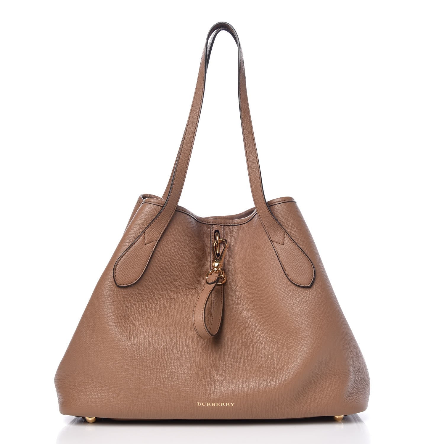 バッグ Burberry Burberry Grainy Calfskin Medium Honeybrook Tote Dark Sand 303292