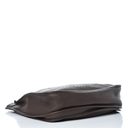 Hermes Taurillon Clemence Evelyne III GM Chocolate 4 of 10