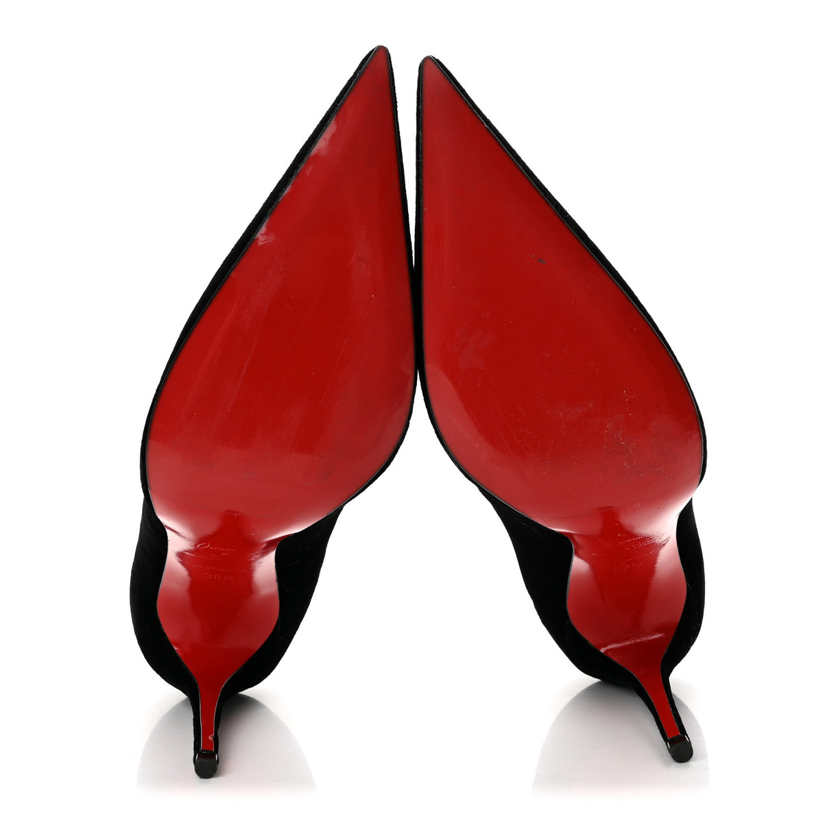 Christian Louboutin Veau Velours Kate Max 100 Pumps 38.5 Black 6 of 8
