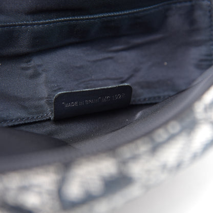 Christian Dior Monogram Mini Saddle Zip Pouch Navy Blue 7 of 10