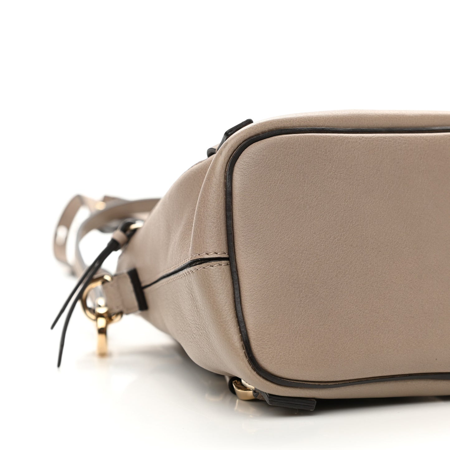 Suede Calfskin Mini Faye Backpack Motty Grey