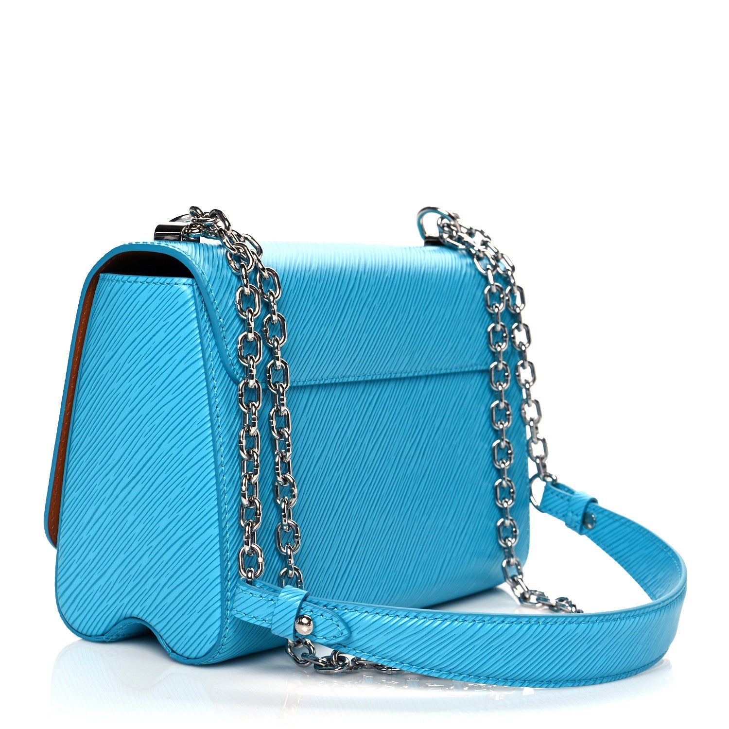 Louis Vuitton Epi Twist Shoulder Bag MM Turquoise 2 of 8