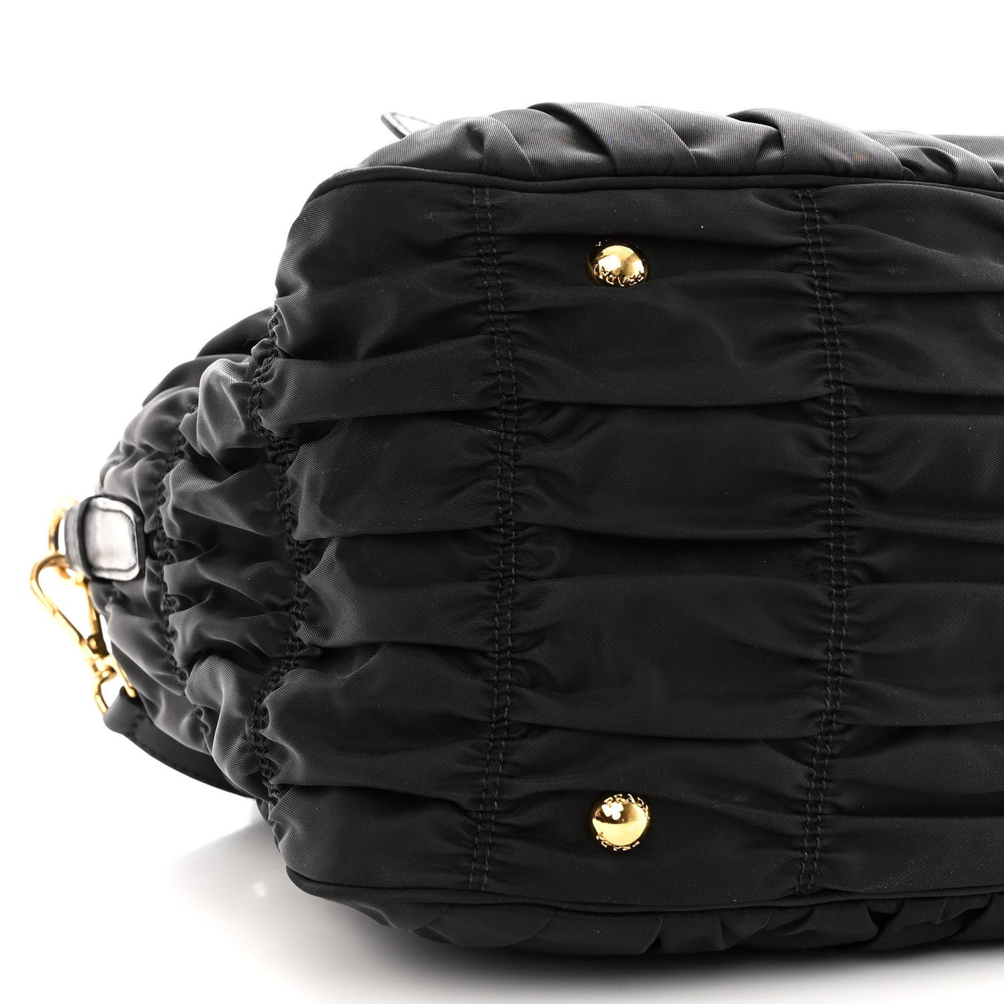Tessuto Nylon Gaufre Tote Black