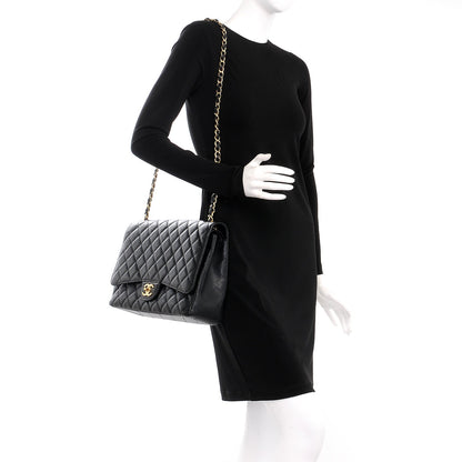 Chanel Caviar Quilted Maxi Double Flap Black 2 of 13