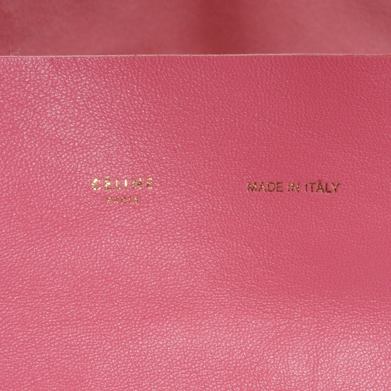 Lambskin Horizontal Bi-Cabas Pink Rust