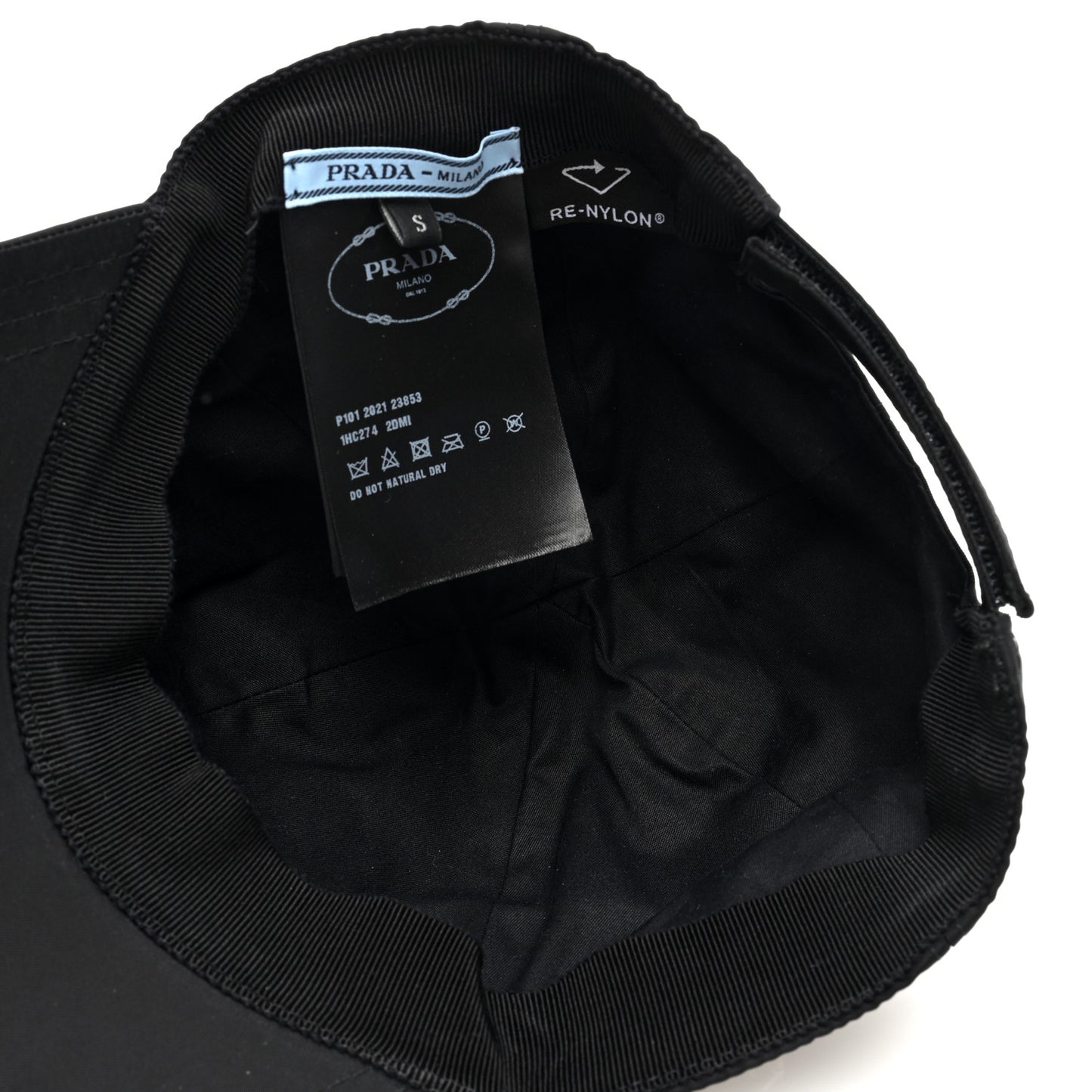 Re-Nylon Womens Baseball Cap S Black