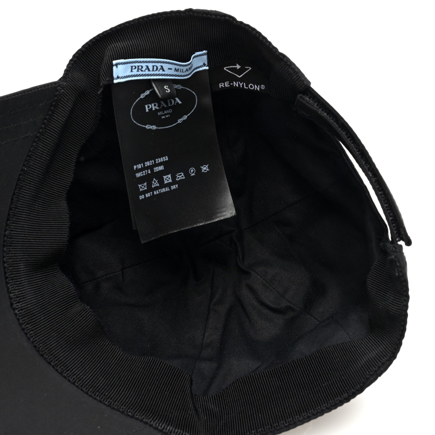 Prada Re-Nylon Womens Baseball Cap S Black 7 of 8