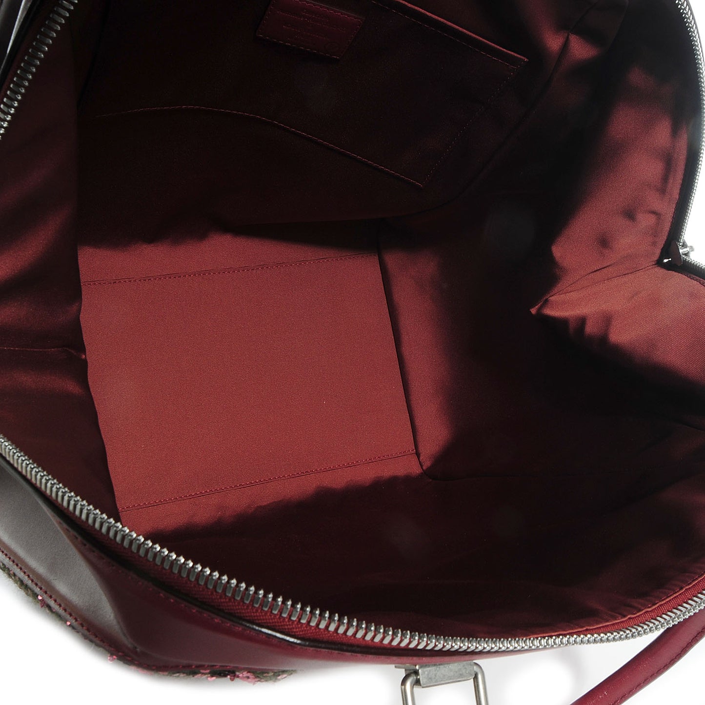 Sequin Monogram Sunshine Express North South Burgundy