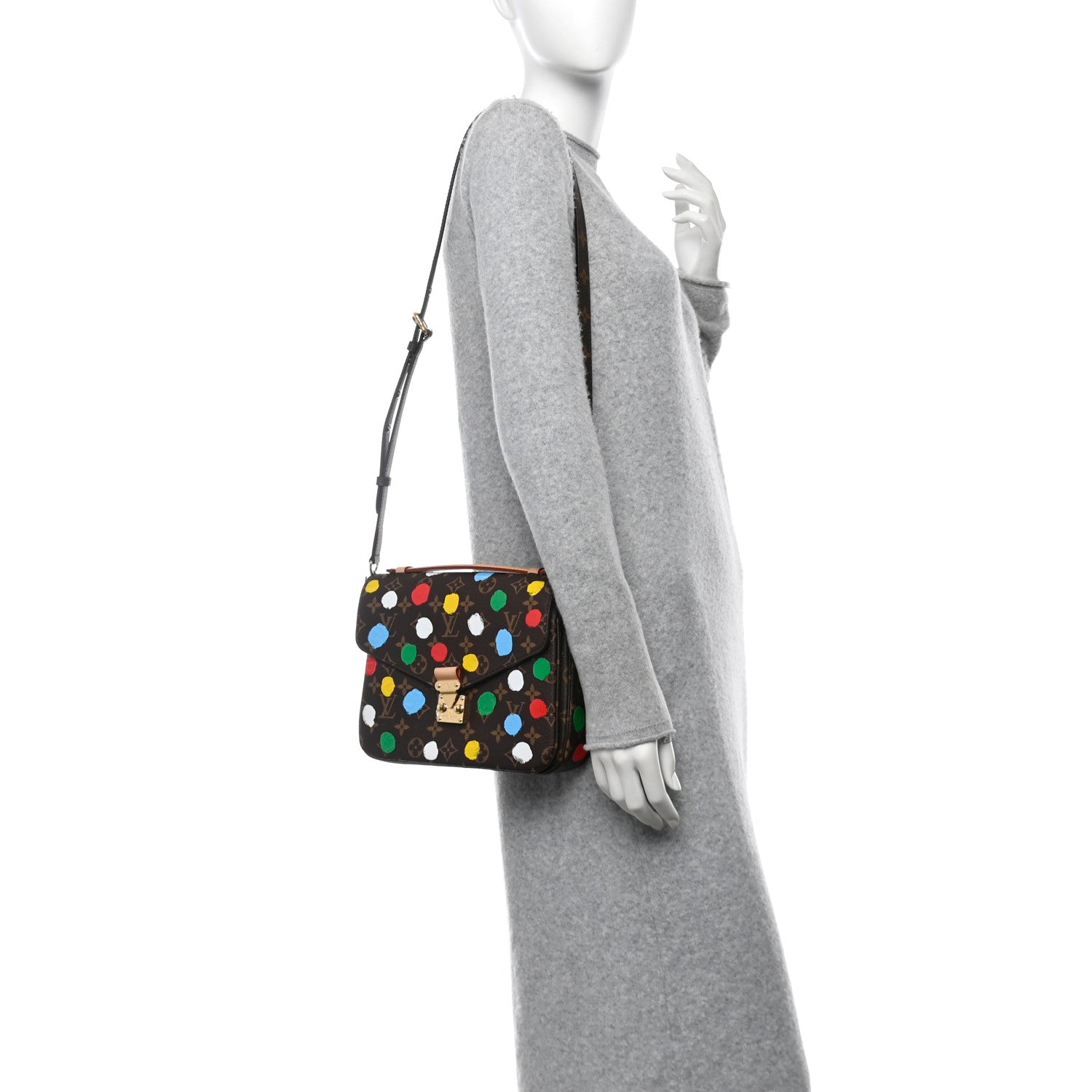 Louis Vuitton LV x YK Monogram Painted Dots Pochette Métis 2 of 11