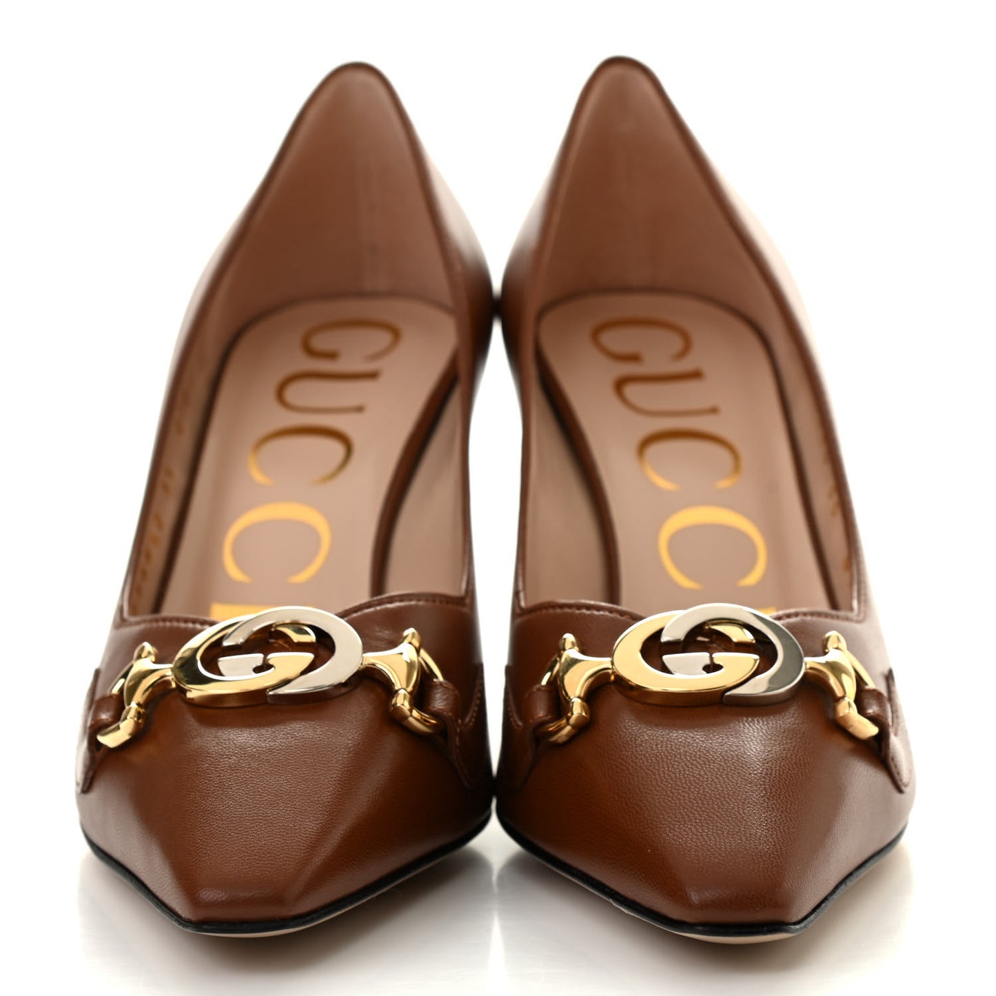 Malaga Kid Zumi 75mm Pumps 35 Brown Papaya