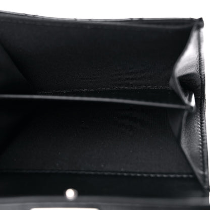 Chanel Distressed Patent Quilted Boy Flap Card Holder Wallet Black 5 of 11