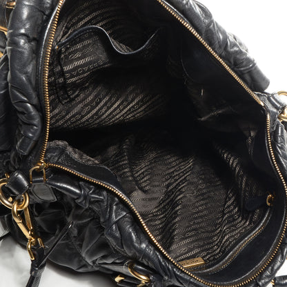 Prada Nappa Gaufre Tote Nero Black 9 of 11