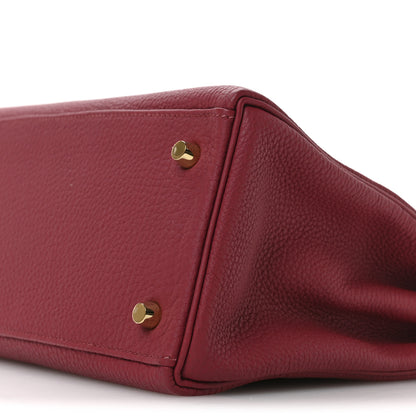 Hermes Togo Kelly Retourne 28 Rouge Grenat 10 of 11