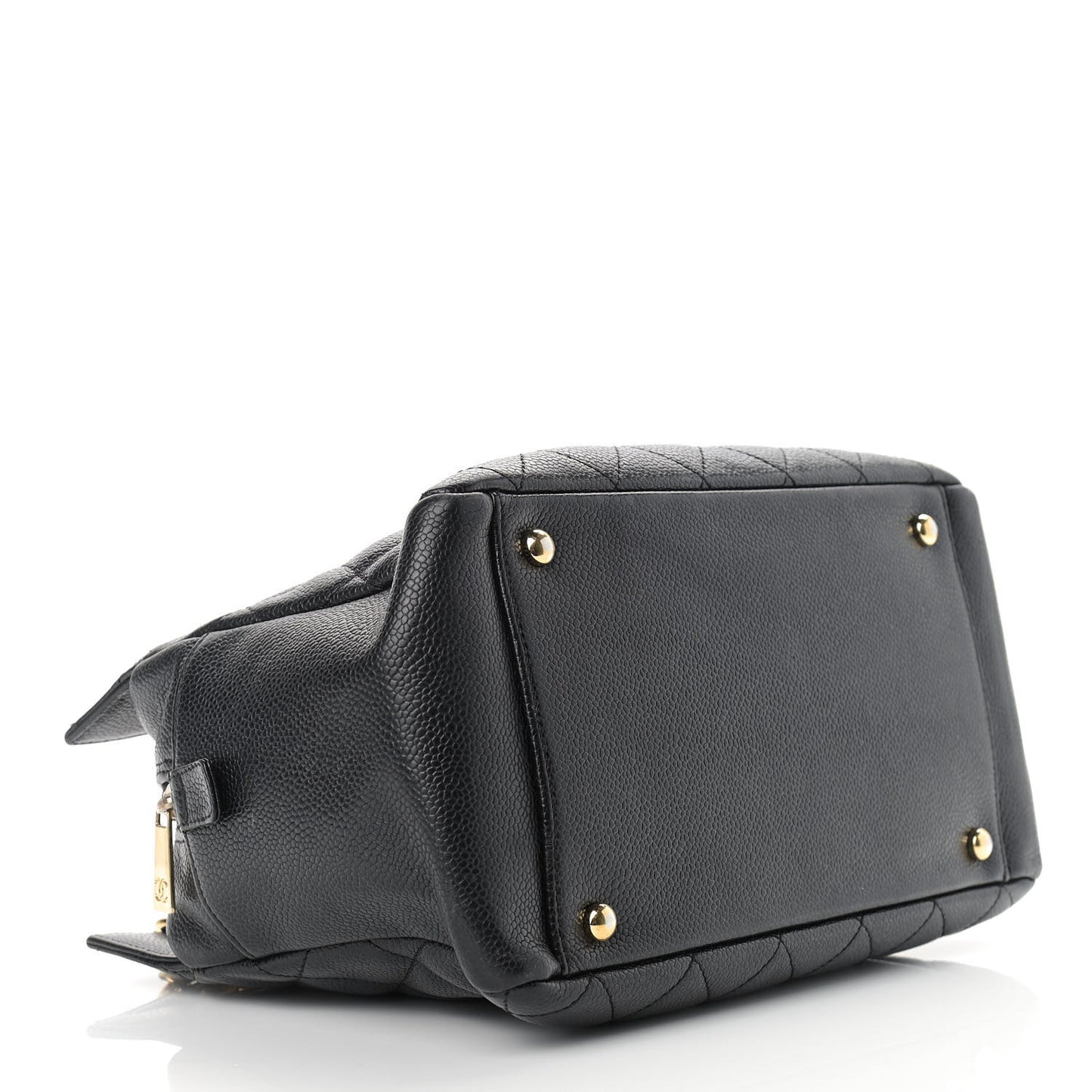 Caviar Quilted Petit Timeless Tote PTT Black