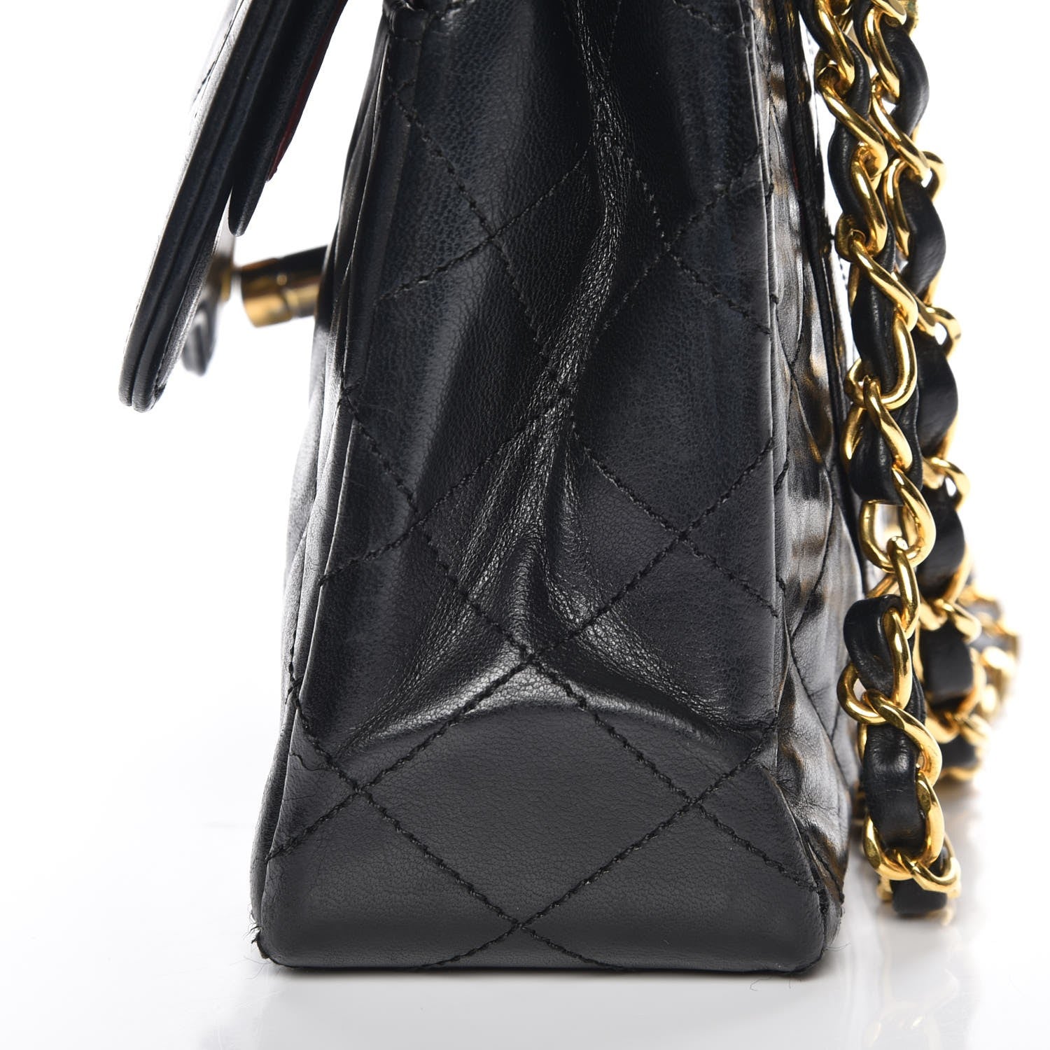 Chanel Lambskin Medium Double Flap Black 14 of 15