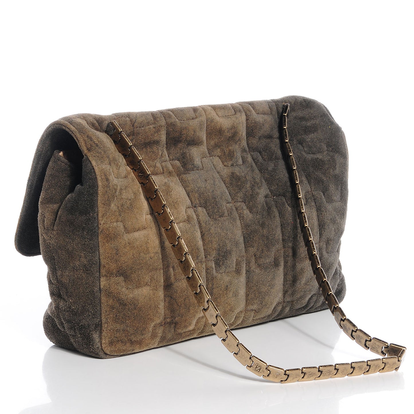 Distressed Suede Puzzle 2.55 Reissue 225 Flap Brown