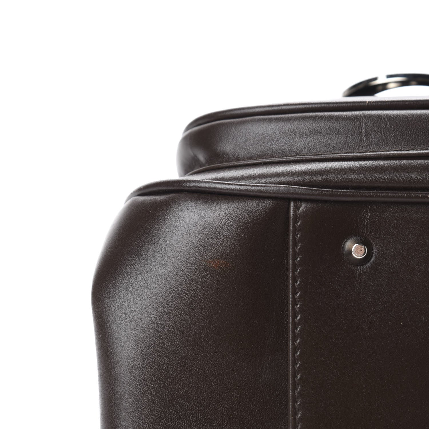 Christian Dior Calfskin Medium Detective Satchel Brown 8 of 11