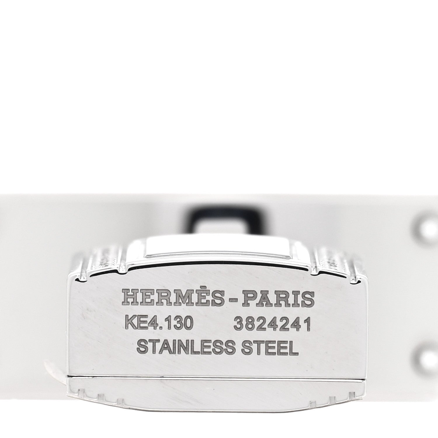 Hermes Stainless Steel Diamond 16mm Kelly Quartz Watch 4 of 5