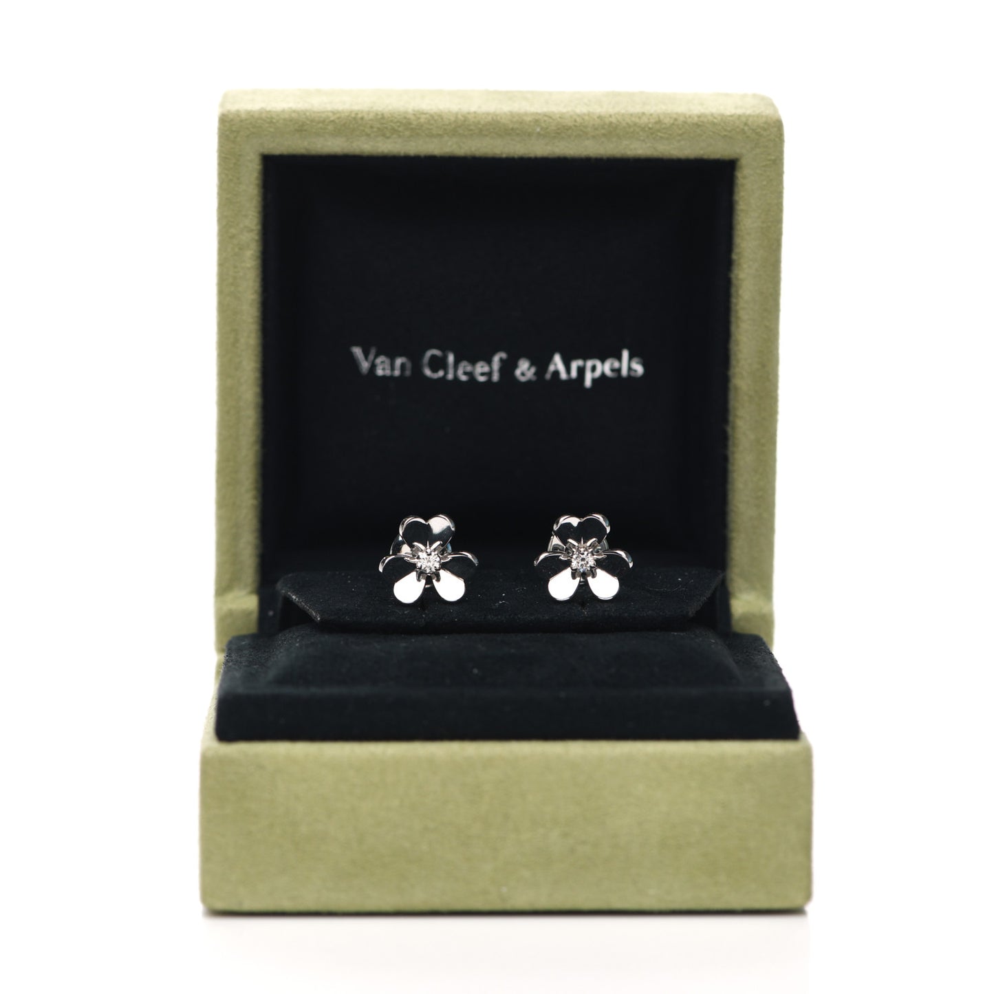 18K White Gold Diamond Mini Frivole Earrings
