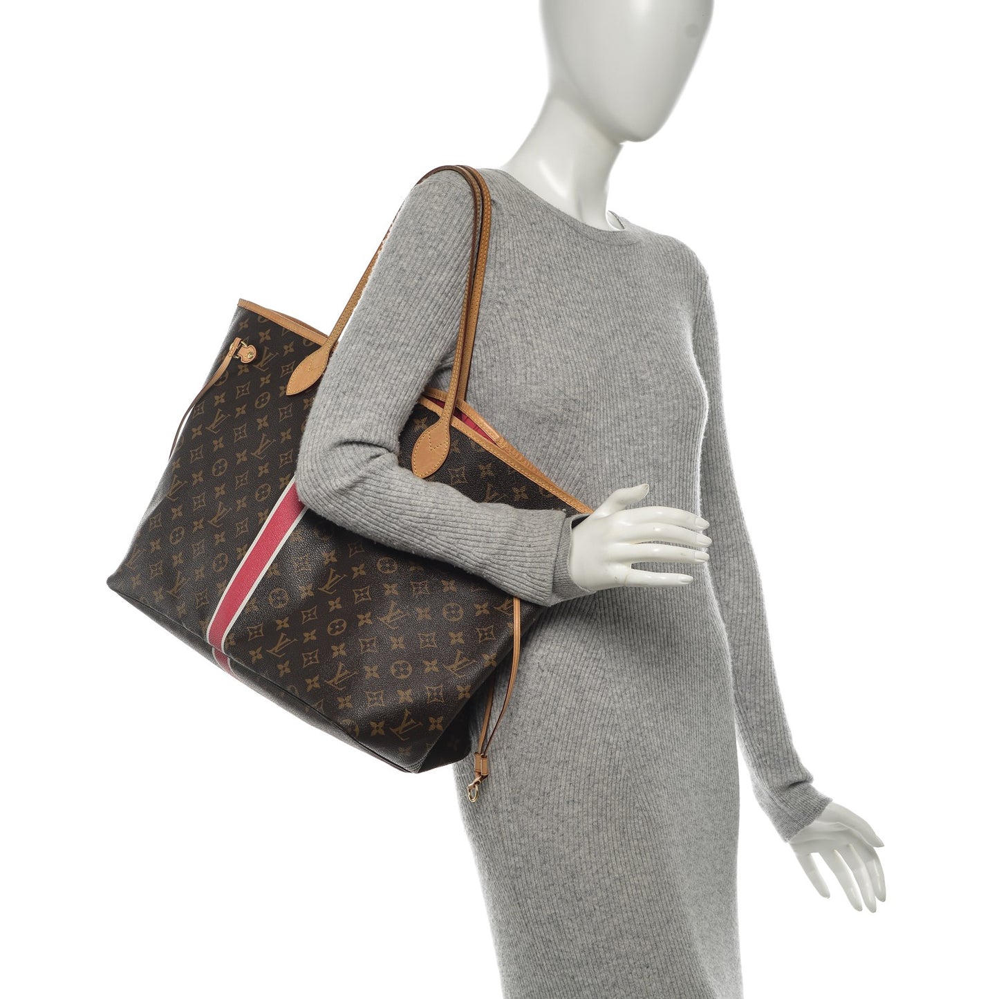 Monogram My LV Heritage Neverfull GM Fuchsia White
