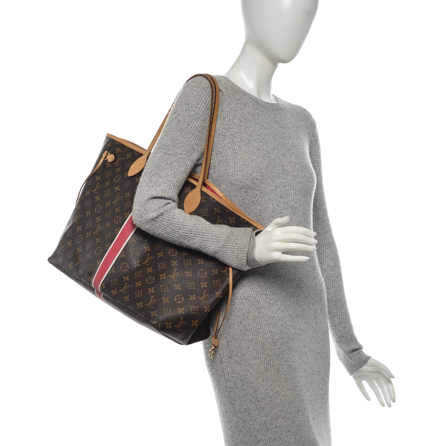 Louis Vuitton Monogram My LV Heritage Neverfull GM Fuchsia White 2 of 9