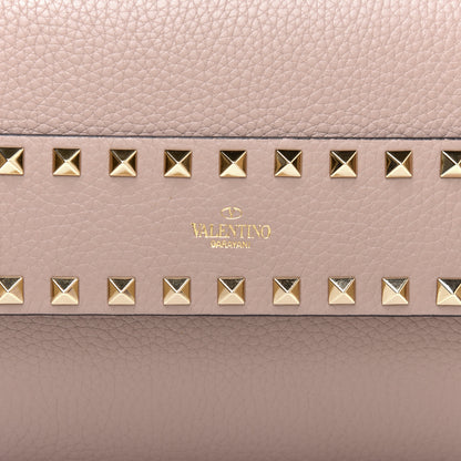 Valentino Garavani Pebbled Calfskin Rockstud Side Slip Crossbody Poudre 9 of 9