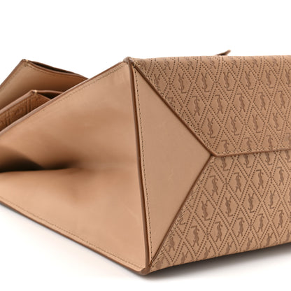Saint Laurent Calfskin Monogram Deli Paper Bag Vintage Beige 9 of 9
