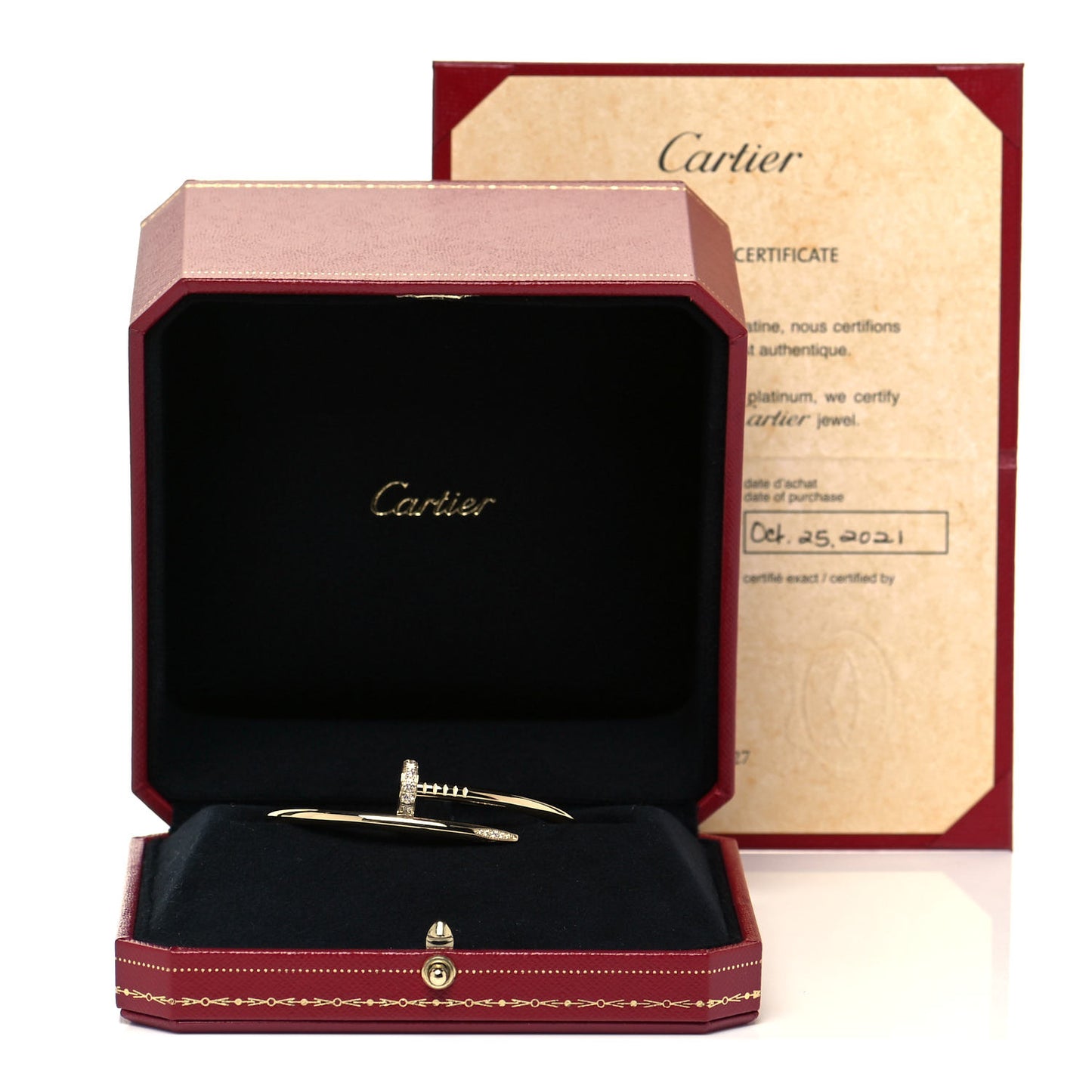 18K Yellow Gold Diamond Juste Un Clou Bracelet 16