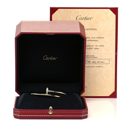 Cartier 18K Yellow Gold Diamond Juste Un Clou Bracelet 16 10 of 10