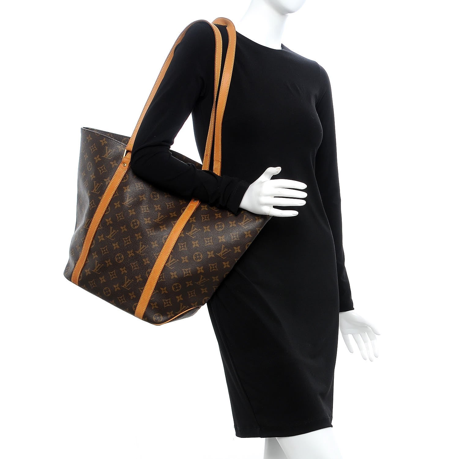 Louis Vuitton Monogram Sac Shopping Tote 2 of 10