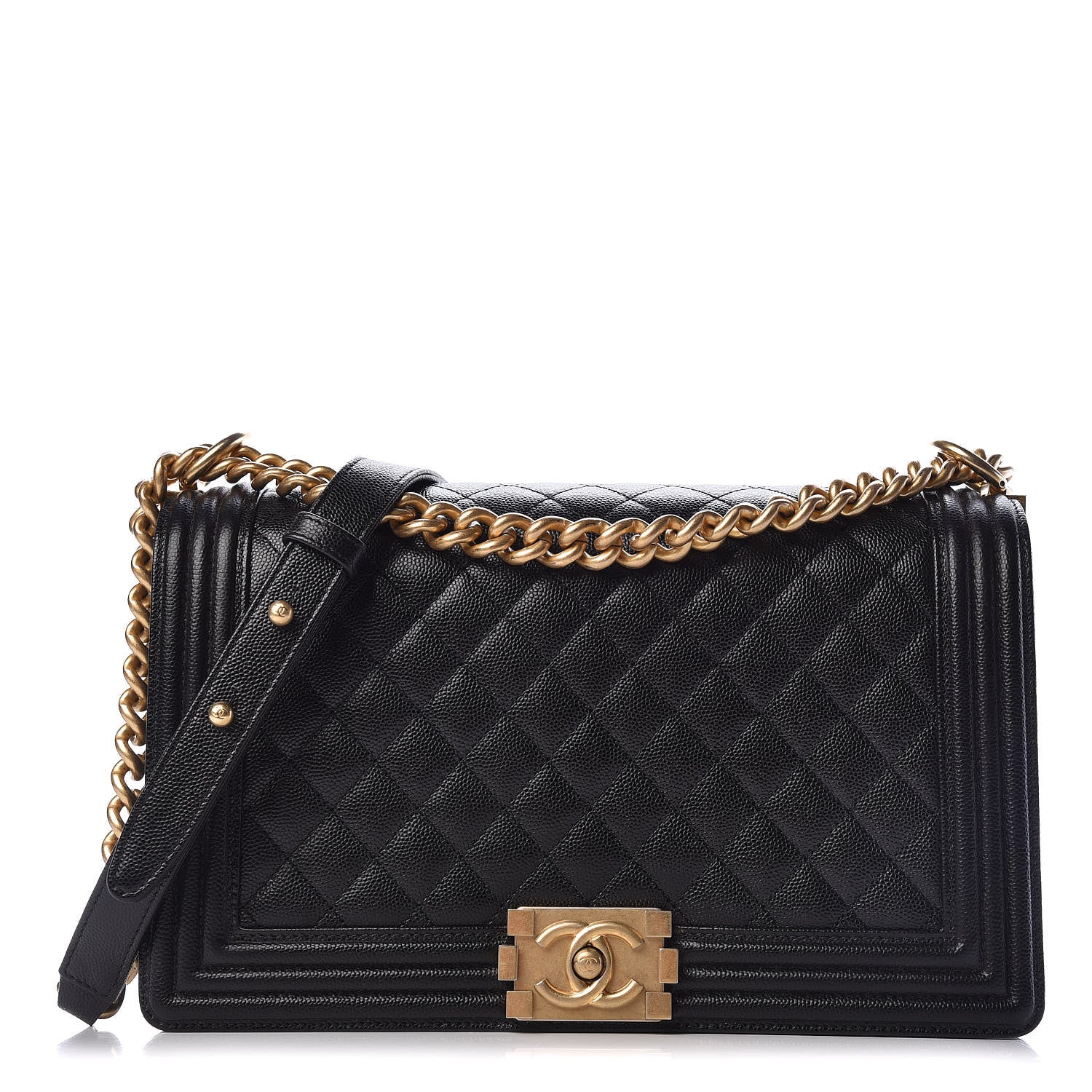 Chanel Caviar Quilted New Medium Boy Flap Black 1 of 11