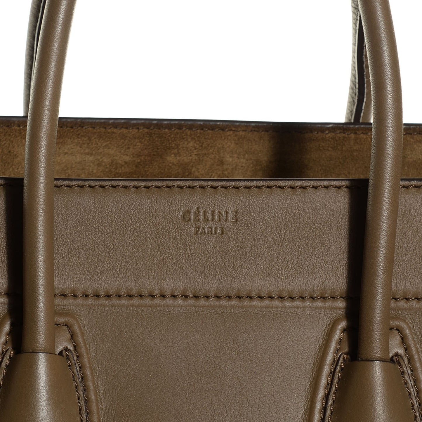 Supple Calfskin Medium Phantom Luggage Khaki