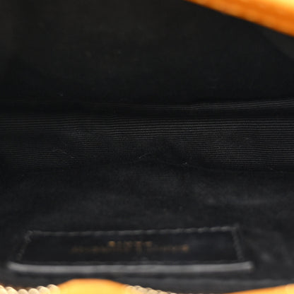 Saint Laurent Calfskin Y Quilted Monogram Toy Loulou Crossbody Bag Cheddar 6 of 12