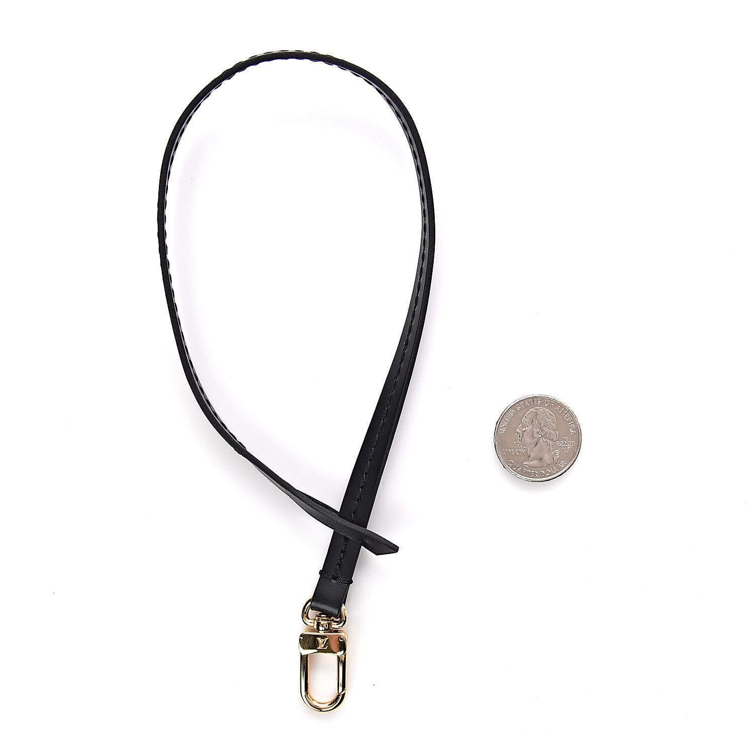 Louis Vuitton Calfskin Pochette Accessories Strap Black 2 of 2