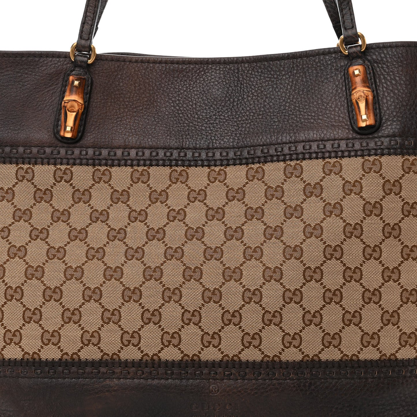 Monogram Medium Laidback Crafty Tote Dark Brown