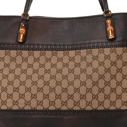 Gucci Monogram Medium Laidback Crafty Tote Dark Brown 8 of 15